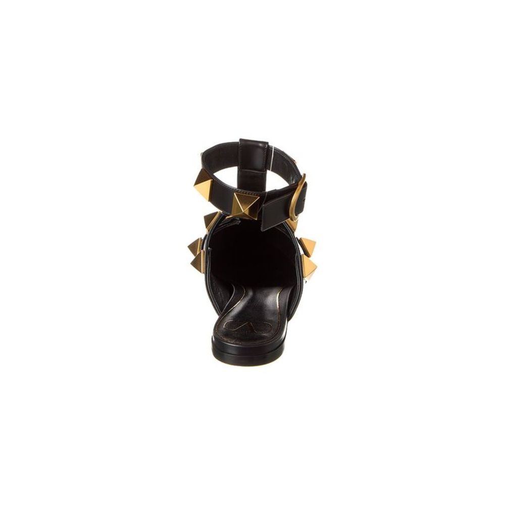 Valentino Roman Stud Leather Ankle Strap Flat - Picture 3 of 5